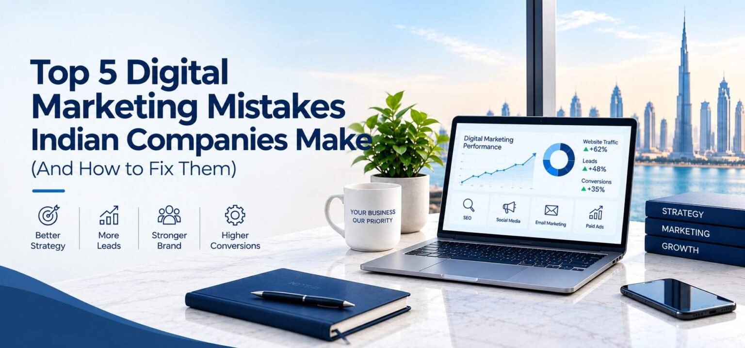 Top 5 digital marketing mistakes Indian companies make and how to fix them with effective marketing strategies
