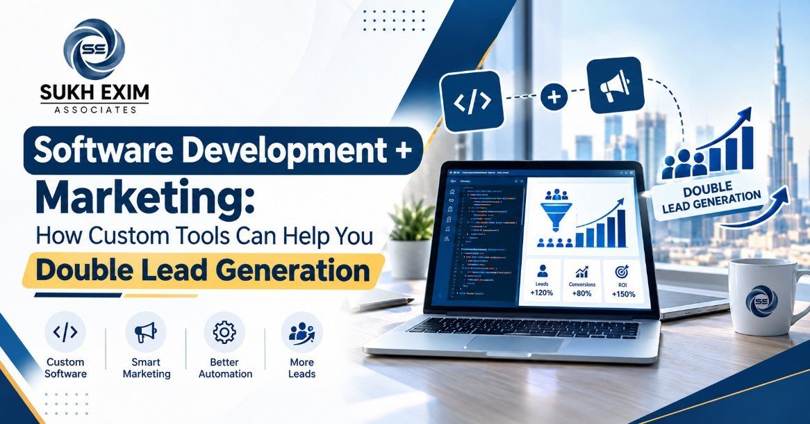 Software development and digital marketing tools for B2B lead generation by Sukh Exim & Associates